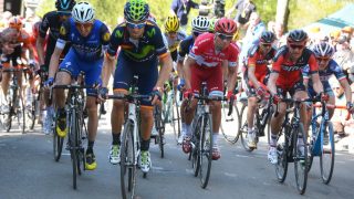 KONTROLL: Alejandro Valverde var alltid nær fronten opp Mur de Huy, og virket egentlig aldri til å være i særlig trøbbel. På de siste hundre meterne var han klart sterkest. Foto: Tim de Waele (©TDWSport.com)
