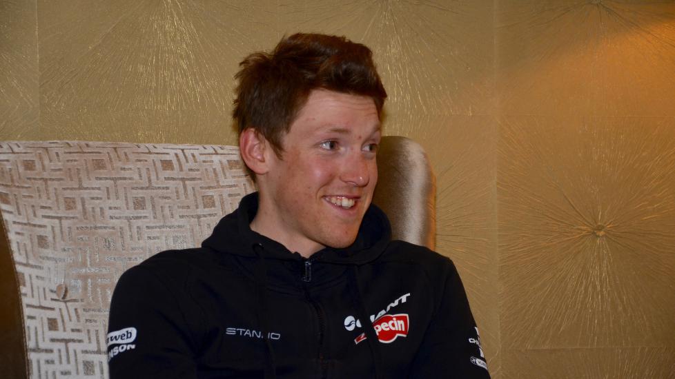 LIEGE-KLAR: Sindre Lunke ser frem til sin første deltakelse i storklassikeren Liege-Bastogne-Liege søndag (foto: procycling.no//HC Prigge)