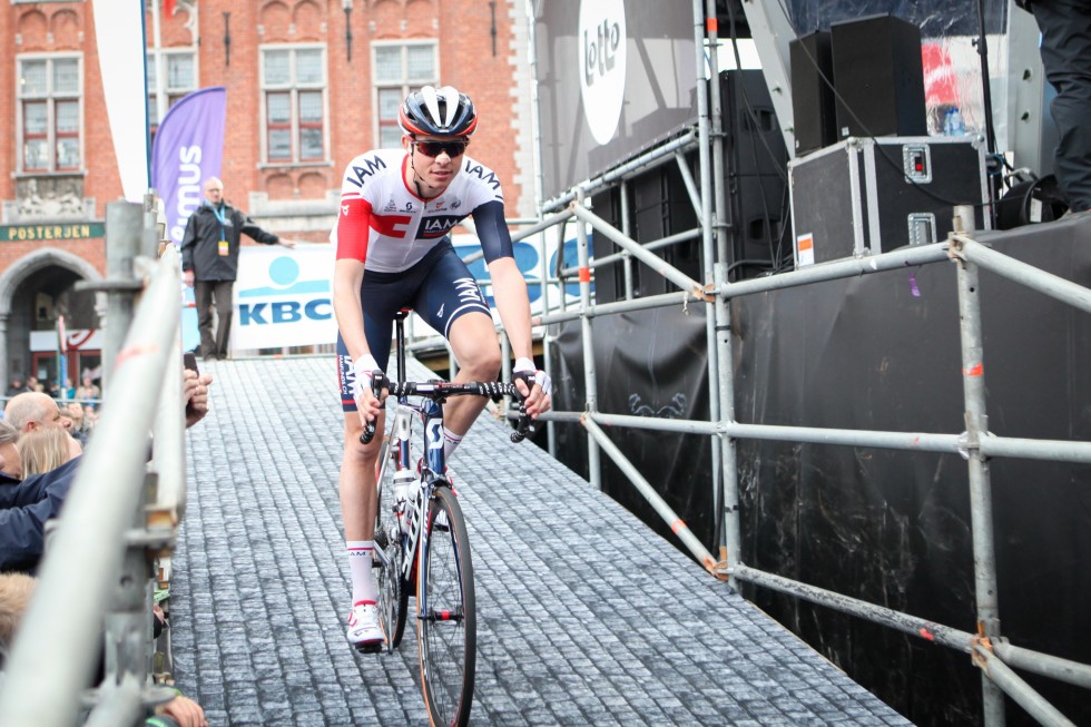 VARIERT SESONG: Flandern rundt, La Flèche Wallonne og Liège-Bastogne-Liège er kun noe av det Vegard Stake Laengen har kjørt denne sesongen. Nå skal han til giroen. FOTO: Kjetil Rakkenes Anda, procycling.no