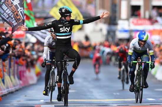 STOR SEIER: Team Sky vant sin første klassiker. Det var litt deilig at Wout Poels var mannen som gjorde det. FOTO: Tim de Waele (TDWSport.com)