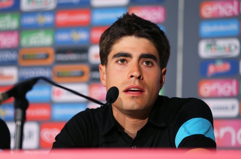 Mikel Landa møtte pressen. Foto: Tim de Waele (©TDWSport.com)