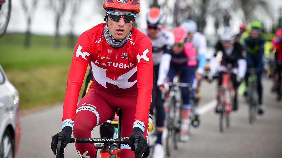 PÅ ETTERSKUDD: Sven Erik Bystrøm har ikke kunnet trene skikkelig i etterkant av velten i Yorkshire. Han er fremdeles ikke 100 prosent klar for Tour of Norway-deltakelse. FOTO: Tim De Waele/TDWSPORT.COM