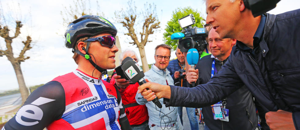 FRAKJØRT: Edvald Boasson Hagen maktet ikke følge Pieter Weening i det tøffe partiet før toppen av Gaustaråen.