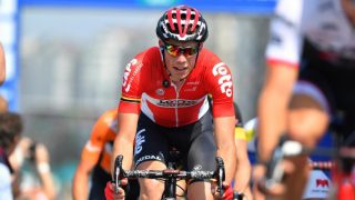 I KOMA: Stig Broeckx ligger i koma etter den stygge ulykken i Baloise Belgium Tour. Foto: LC (©TDWSport.com)