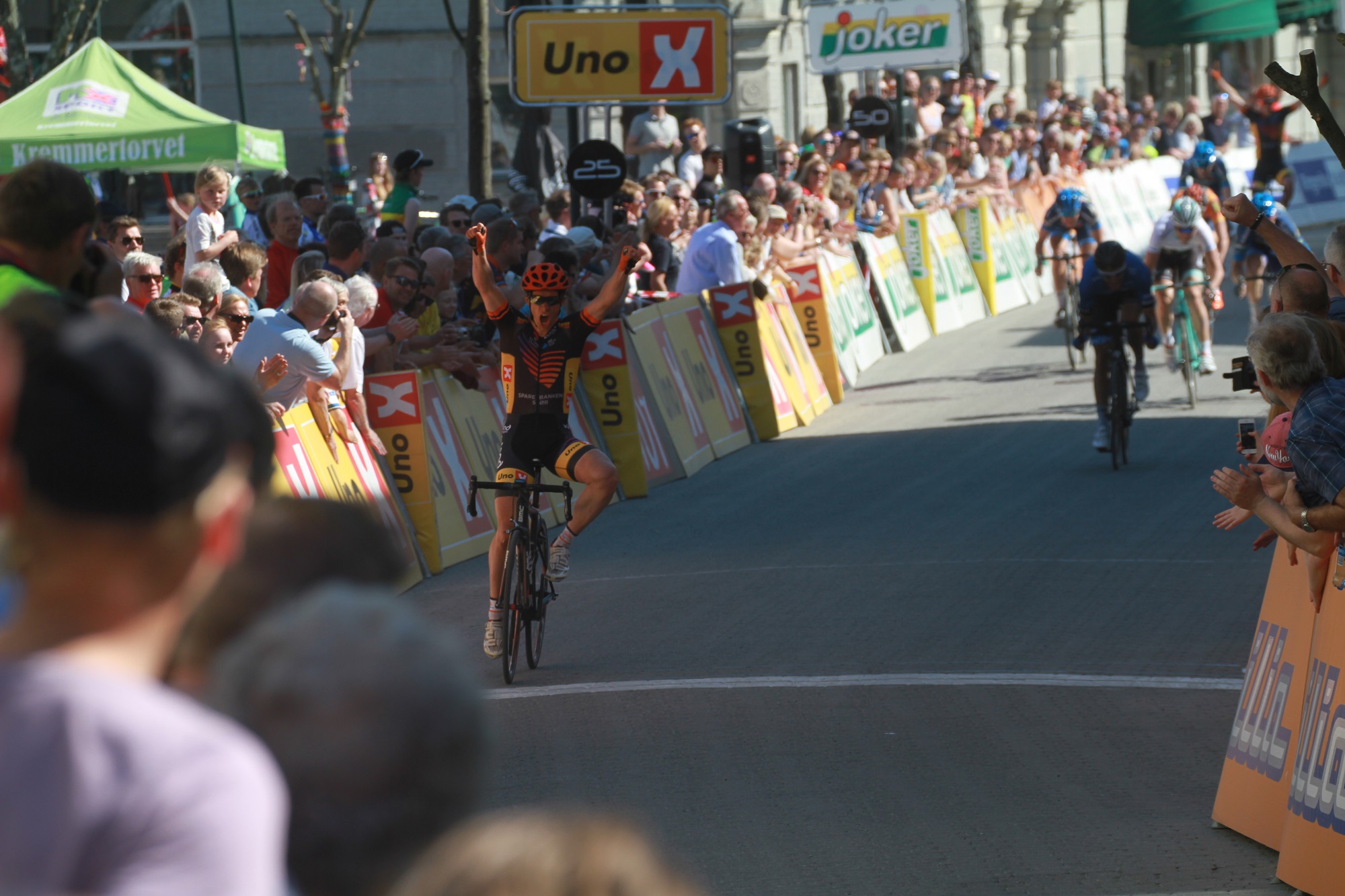 DOMINANS: Sparebanken Sør dominerte den norske UCI-helgen. Trond Håkon Trondsen tok lagets andre seier på to dager. FOTO: Jarle Fredagsvik, procycling.no