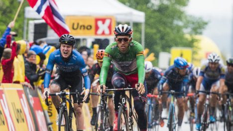 DOMINANT: Sondre Holst Enger var i meget god form under Tour of Norway, men det var innsatsen i WorldTour-rittet Critérium du Dauphiné som åpnet Tour de France-døra for 22-åringen.