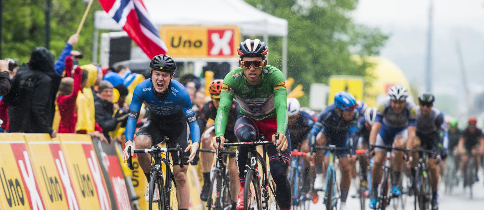 DOMINANT: Sondre Holst Enger var i meget god form under Tour of Norway, men det var innsatsen i WorldTour-rittet Critérium du Dauphiné som åpnet Tour de France-døra for 22-åringen.