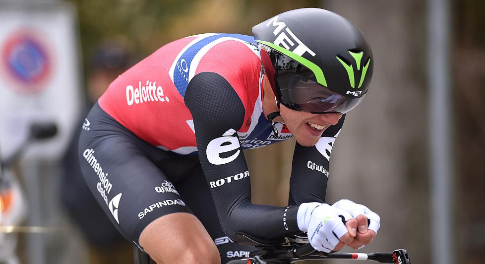 BEHOLDER TRØYEN: Edvald Boasson Hagen vant torsdagens tempo i NM. Foto: Tim de Waele (©TDWSport.com)