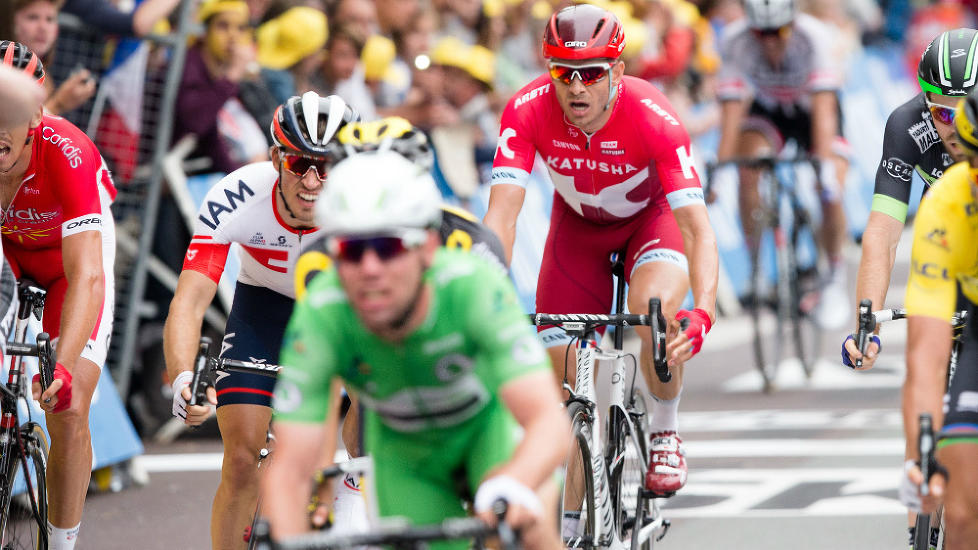 LANGT UNNA: Alexander Kristoff lyktes ikke på tourens tredje etappe. FOTO: Audun Braastad / NTB scanpix