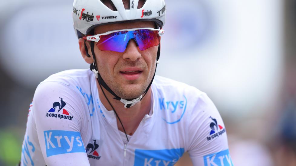 IRRITERT: Edward Theuns likte dårlig hvordan Jacopo Guarnieri syklet på slutten av den sjette etappen i Tour de France. Her fra den andre etappen. Foto: Tim de Waele (©TDWSport.com)