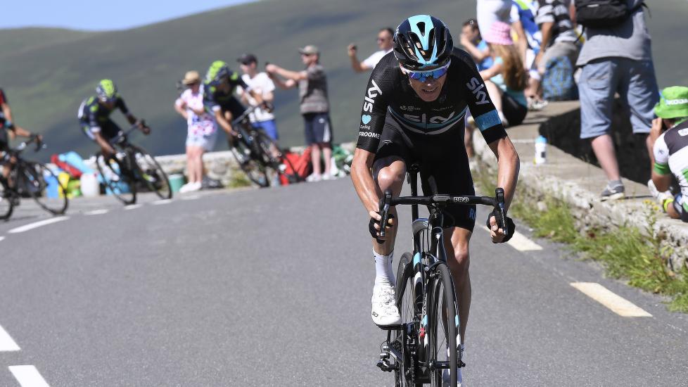 STERK OG SMART: Chris Froome overasket alle på den åttende etappen av Tour de France. Foto: Tim de Waele (©TDWSport.com)