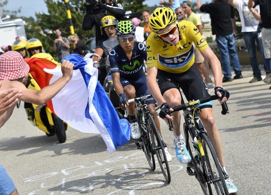 SIST GANG: I 2013 spant Chris Froome i fra sine tøffeste konkurrenter opp Mont Ventoux. Så tok han igjen Nairo Quintana og spant ifra han med et halvt minutt. FOTO: Tim de Waele (TDWSport.com)