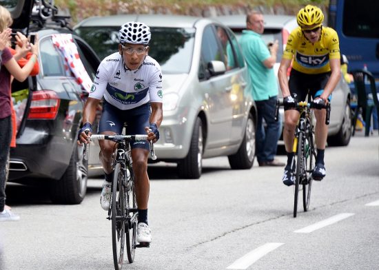 SISTE UKEN: Er der Nairo Quintana pleier å være på sitt beste. I fjor distanserte han Chris Froome opp Alpe d'Huez, men startet for langt bak. I år bør han ha et bedre utgangspunkt. Godt nok til å vinne hele rittet? FOTO: Tim de Waele (TDWSport.com)