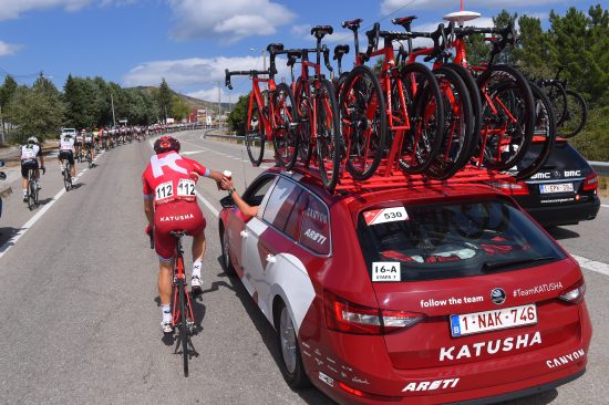 Cycling: 71st Tour of Spain 2016 / Stage 7 Illustration / Sven Erik BYSTROM (NOR)/ Feed Zone / Team KATUSHA (RUS)/ Car / Maceda - Puebla de Sanabria (158,6km)/ La Vuelta / © Tim De Waele