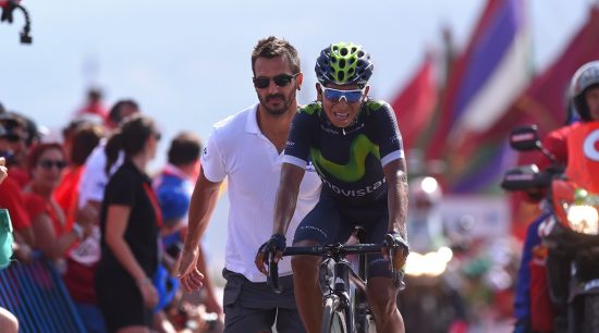 TILBAKE I FORM: Nairo Quintana viste hvor god han kan være på lørdagens etappe i Spania rundt. Foto: Tim de Waele.