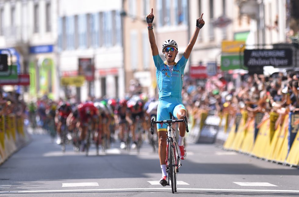 Cycling: 68th Criterium du Dauphine 2016 / Stage 3 Arrival / Fabio ARU (ITA) Celebration / Boen-sur-Lignon - Tournon-sur-Rhone 187,5Km / © Tim De Waele