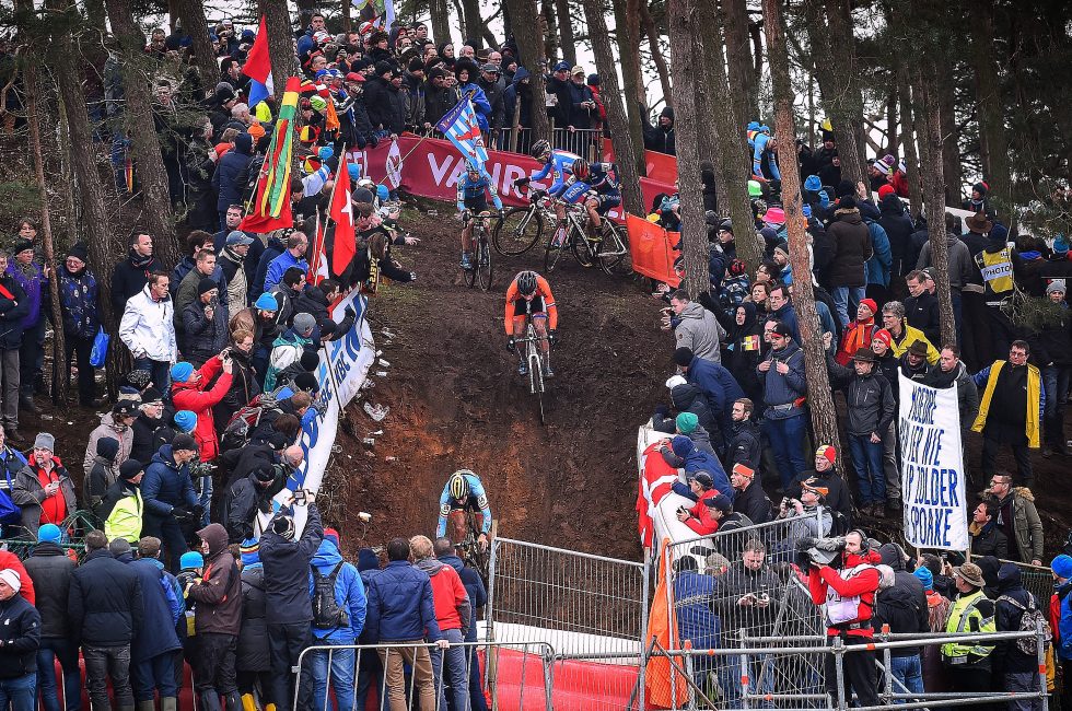 Cyclocross: World Championships 2016 / Men Elite / Illustration Illustratie Landscape / David Van der poel (Ned) / Kevin Pauwels (Bel) / Public Publiek Spectators / Wereldkampioenschap / (c) Tim De Waele