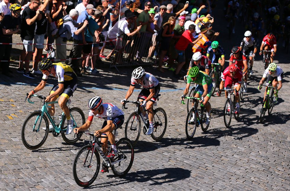 Cycling: 103th Tour de France 2016 / Stage 16 Sep VANMARCKE (BEL)/ Sondre HOLST ENGER (NOR)/ Peter SAGAN (SVK) Green Sprint Jersey / Alexander KRISTOFF (NOR)/ Greg VAN AVERMAET (BEL)/ Edvald BOASSON HAGEN (NOR)/ John DEGENKOLB (GER)/ Moirans-en-Montage - Bern (209km)/ TDF / © Tim De Waele