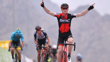 FØRST PÅ TOPPEN: Ben Hermans vant etappe to av Tour of Oman og overtok samtidig ledelsen i rittet. Alexander Kristoff klarte seg likevel overraskende bra i det kuperte terrenget. FOTO: Tim De Waele/TDWSPORT.COM