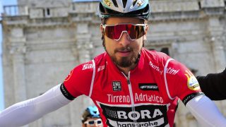 FJORÅRSVINNER: Arnaud Demare vant 216-utgaven av La Primavera. Alexander Kristoff endte på sjetteplass. Foto: AFP PHOTO / MARCO BERTORELLO