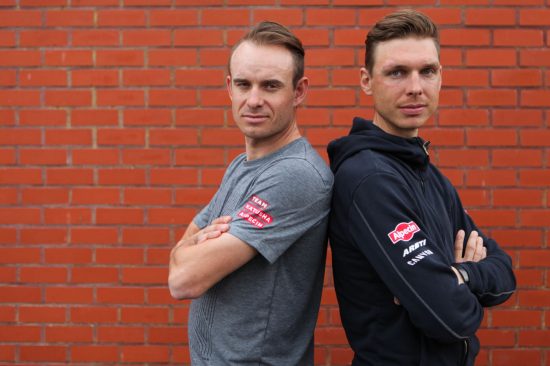 FARLIG DUO: Katusha-Alpecin stiller med to kapteiner i Flandern rundt søndag. Alexander Kristoff og Tony Martin. FOTO: Kjetil R. Anda/procycling.no