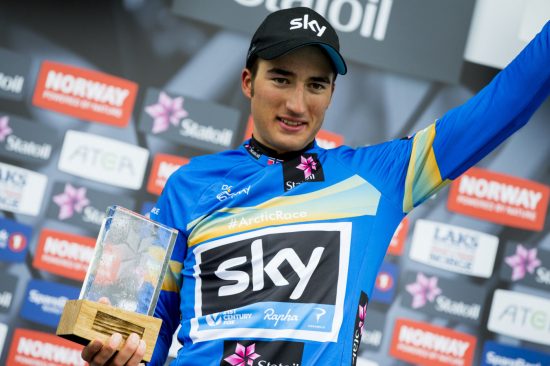 GJENNOMBRUDD: Gianni Moscon slo gjennom i Team Sky da han gikk til topps i Arctic Race of Norway 2016. Foto: Vegard Wivestad Grøtt / NTB scanpix