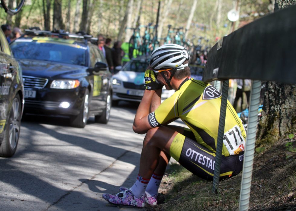 UTRØSTELIG: Anders Oddli overrasket seg selv og alle andre. Men da giret låste seg i bakhjulet