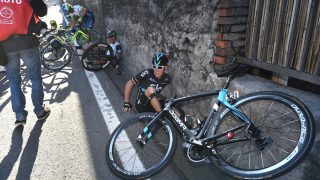 SLÅTT UT AV MOTORSYKKEL: Geraint Thomas