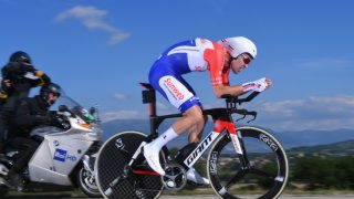 LYNRASK: Tom Dumoulin var fullstendig overlegen på dagens tempoetappe i Giro d'Italia. FOTO: Tim de Waele (TDWSport.com)