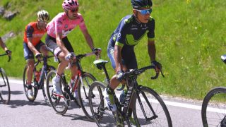INGEN ENDRING: Nairo Quintana maktet ikke å kjøre fra mannen i rosa på den 18. etappen i Giro d'Italia. Foto: Tim de Waele (©TDWSport.com)
