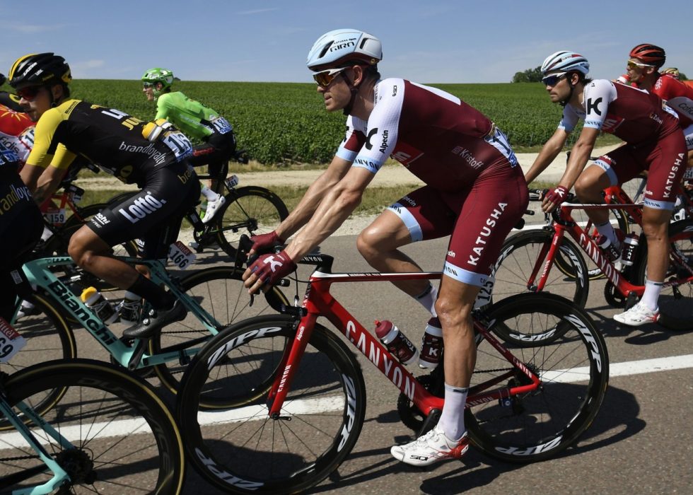 NUMMER 4: Uten et perfekt opptrekk holdt det bare til en fjerdeplass for Alexander Kristoff på etappe 6. Foto: Vegard Wivestad Grøtt / NTB scanpix