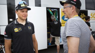 ELEV OG TRENER: Edvald Boasson Hagen og Fredrik Mohn
