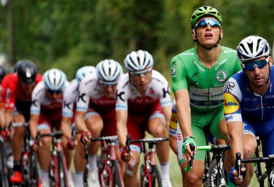 UTE: Marcel Kittel er ute av årets Tour de France etter velt. Foto: Reuters.