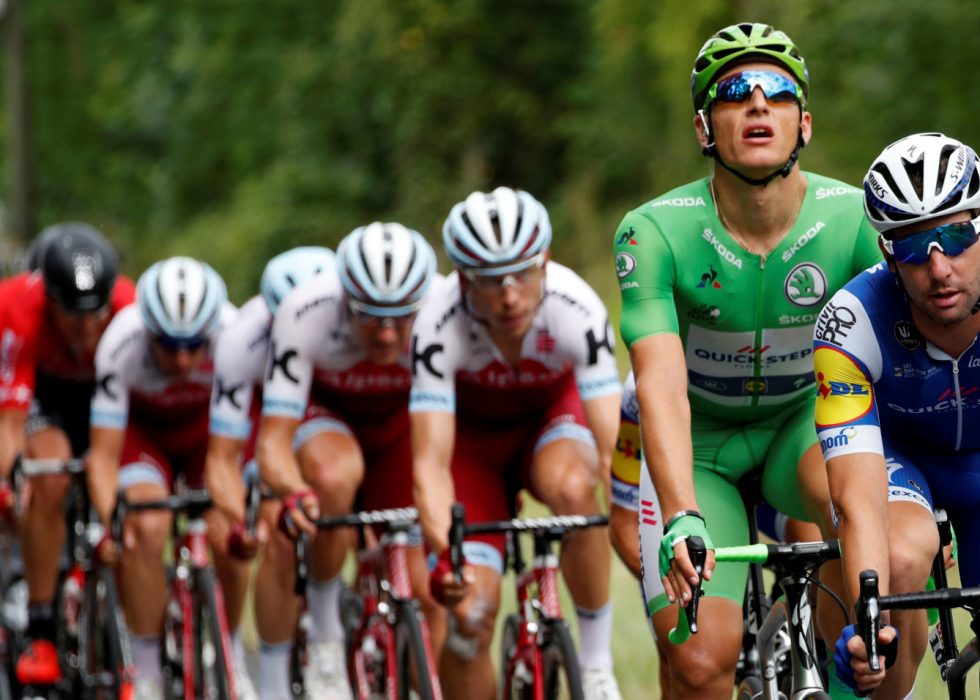 UTE: Marcel Kittel er ute av årets Tour de France etter velt. Foto: Reuters.