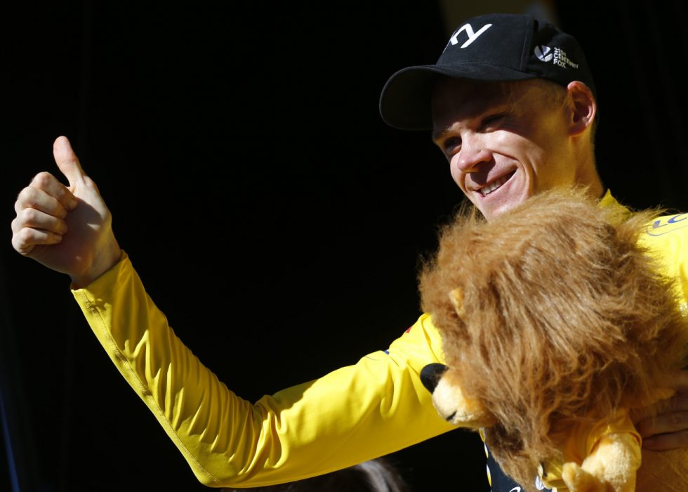 GULT: Chris Froome mistet den gule trøya etter den tolvte etappen