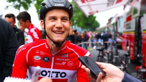 TIM WELLENS: Før årets Tour de France startet i den tyske byen Düsseldorf. Foto: Tim de Waele.