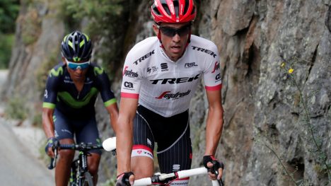ALBERTO CONTADOR: Feltet mest aggressive rytter på den 17. etappen. Foto: NTB Scanpix.