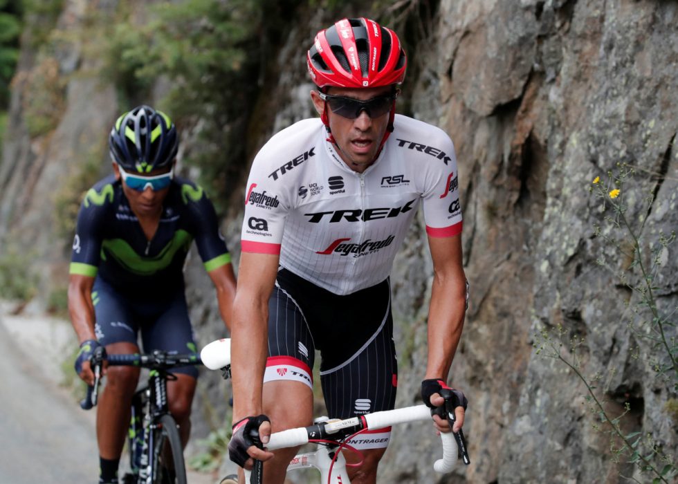 ALBERTO CONTADOR: Feltet mest aggressive rytter på den 17. etappen. Foto: NTB Scanpix.
