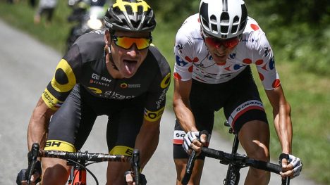 SISTE TOUR: Den franske legenden Thomas Voeckler takker av. AFP PHOTO / PHILIPPE LOPEZ