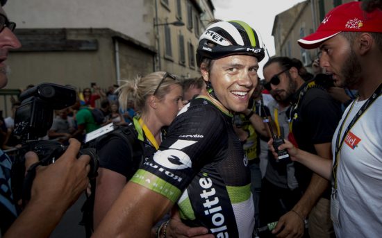 ENDELIG: Fredag tok Edvald Boasson Hagen sin tredje etappeseier i Tour de France. Den har han ventet på siden 2011. Foto: Scanpix