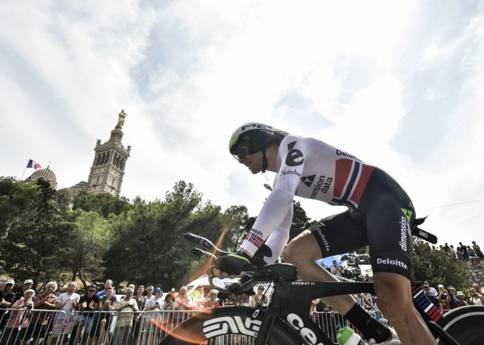 TEMPO: Boasson Hagen ble nummer syv på EM-tempoen. Her fra tempoen på den nest siste etappen i årets Tour de France. Foto: AFP PHOTO / Jeff PACHOUD