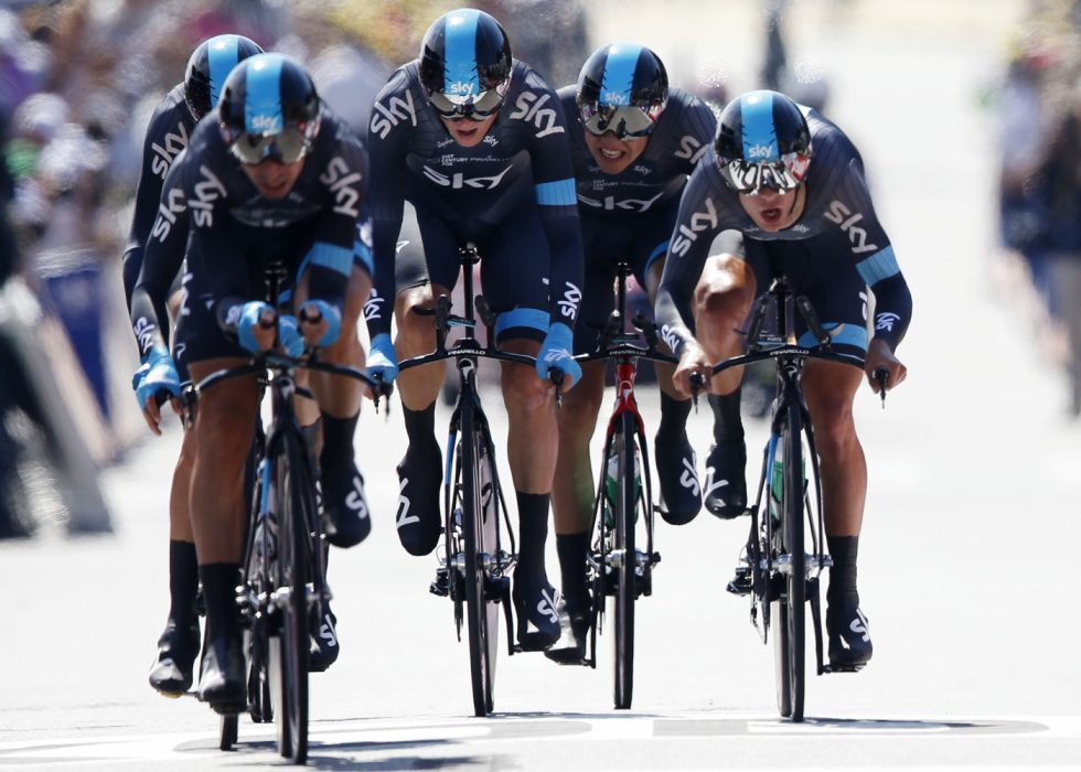 KRISEN AVBLÅST: VM i lagtempo har oppnådd enighet mellom profflagene og det internasjonale forbundet. Her er Edvald Boasson Hagen i aksjon for Team Sky under 2013-touren. Foto: Cornelius Poppe / NTB scanpix