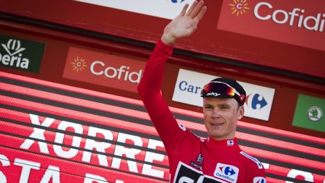 HOLDT STAND: Chris Froome leverte en tempoprestasjon av godt