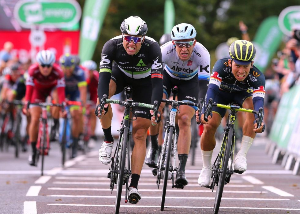 GODT NORSK RITT: Det ble nye topplasseringer for Edvald Boasson Hagen og Alexander Kristoff på den fjerde etappen i Tour of Britain. Her fra den tredje etappen i rittet