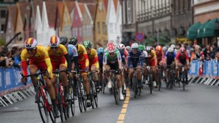 PÅKJØRSEL: En finsk rytter ble påkjørt underveis i rittet i Bergen.