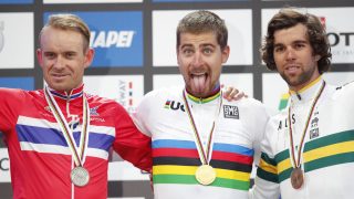 3 PÅ RAD: Peter Sagan ble verdensmester for tredje strake gang. En historisk bragd. Foto: Cornelius Poppe / NTB scanpix.
