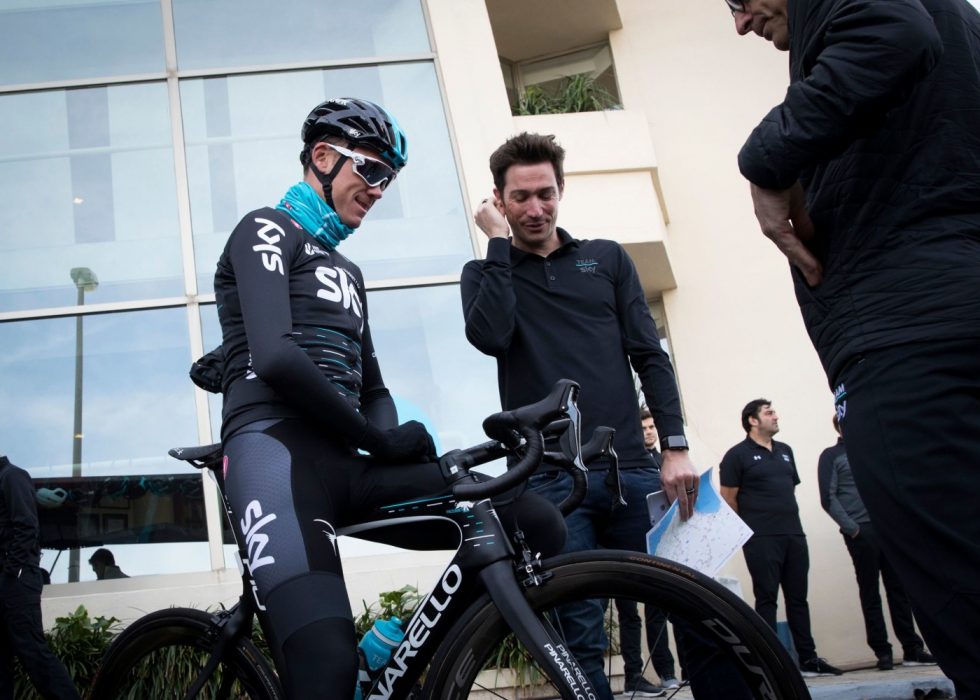 MÅ SVARE FOR SEG: Team Sky er for tiden på treningsleir på Mallorca