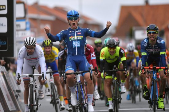 HAR VUNNET HER FØR: Som Joker-Icopal-rytter vant Kristoffer Halvorsen Handzame Classic alt i fjor. Denne uka skal han i aksjon både her og under onsdagens Nokere Koerse for Team Sky. Rittene er viktige med tanke på det som venter senere i klassikerne. FOTO: Tim De Waele/TDWSPORT.COM