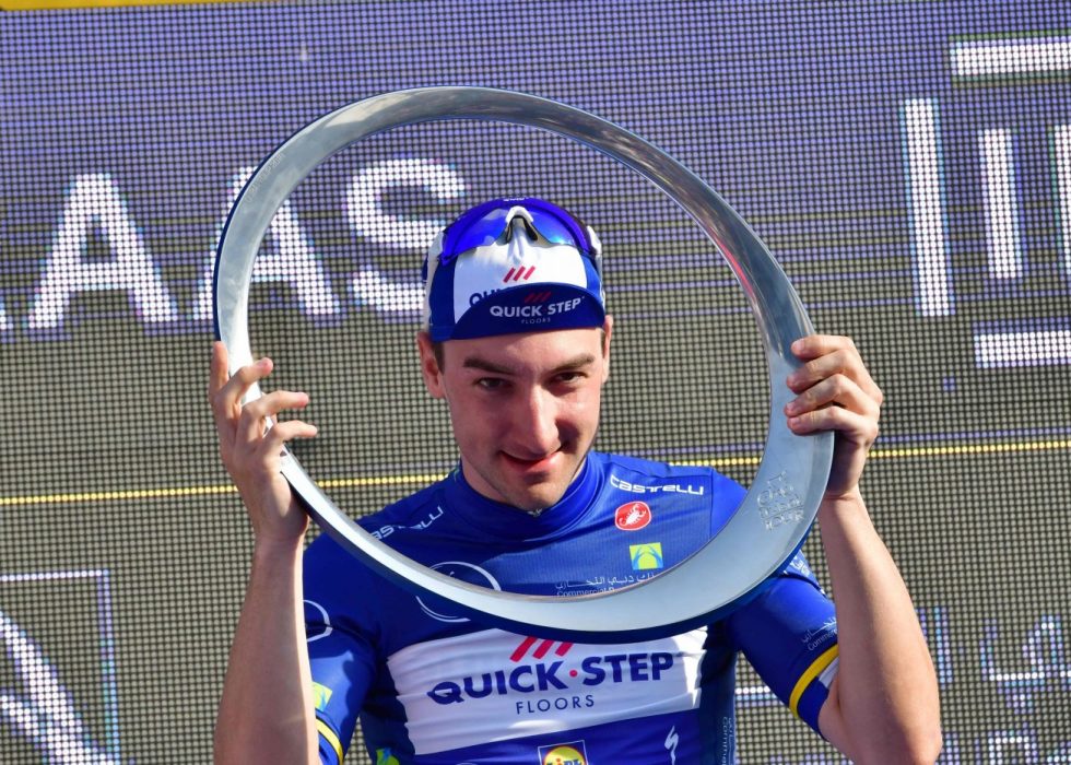 STORFAVORITTEN: Elia Viviani var den beste spurteren med i årets De Panne. Italieneren sykler for belgiske Quick Step. FOTO:.  / AFP PHOTO / GIUSEPPE CACACE