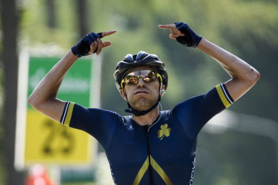 STOR SEIER: Larry Warbasse og Aqua Blue kvitterte for tilliten når de ble invitert til Tour de Suisse i fjor. Denne sesongen har ikke laget klart å klore til seg et av fripassene til de tre største etapperittene